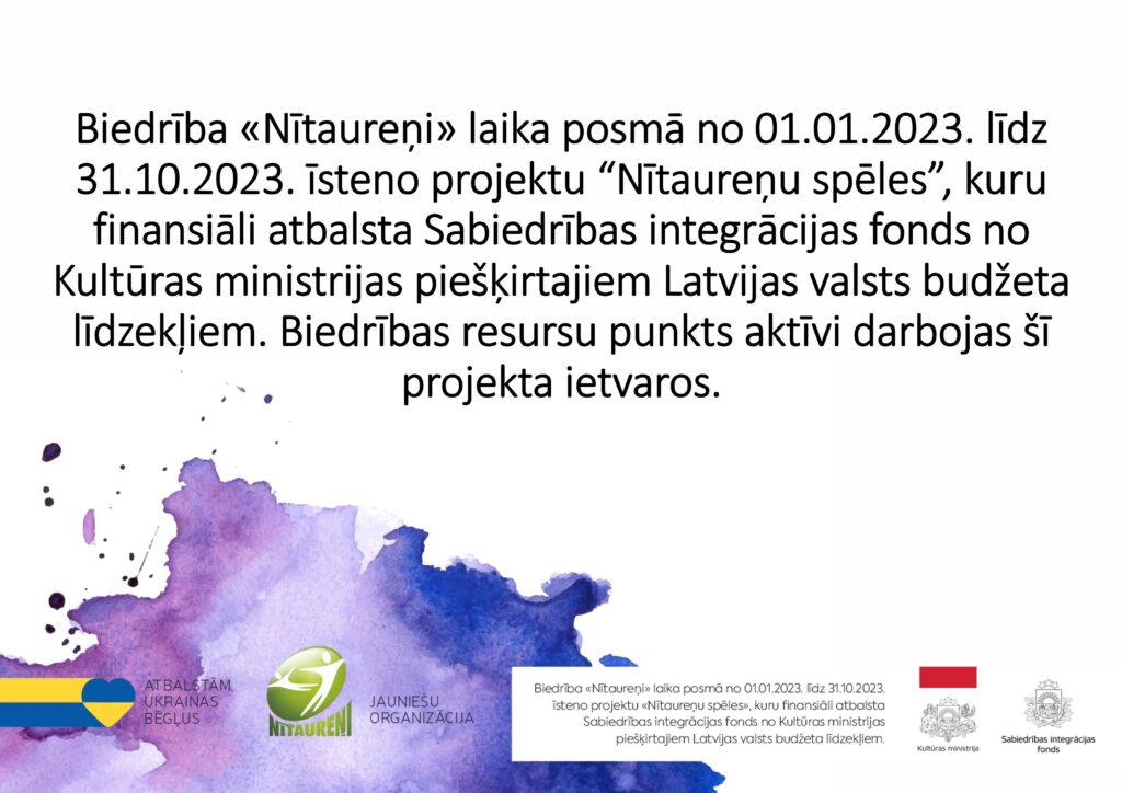 Atbalsta aktitivitates Nitaureni 2